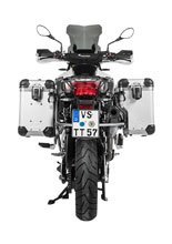 Zestaw: kufry boczne z anodowanego aluminium srebrne Zega Evo X + stelaże srebne Touratech BMW F850GS/ Adventure/ F750GS/ F900GS Adventure/ F800GS (24-) (2 x 38L)