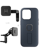 Zestaw na motocykl: etui Peak Design Mobile Everyday Loop do smartfona Iphone 15 Pro v2 + mocowanie motocykla