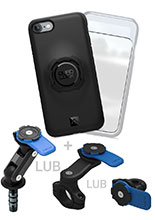Zestaw na motocykl: etui na telefon iPhone SE (2 i 3 gen), 8 i 7 + wodoodporny pokrowiec + mocowanie Quad Lock