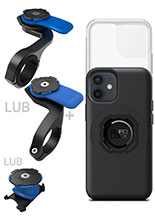 Zestaw rowerowy: etui MAG na telefon iPhone 12 mini (magnetyczne) + wodoodporny pokrowiec MAG + mocowanie Quad Lock