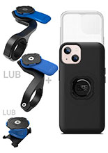 Zestaw rowerowy: etui MAG na telefon iPhone 13 (magnetyczne) + wodoodporny pokrowiec MAG + mocowanie Quad Lock