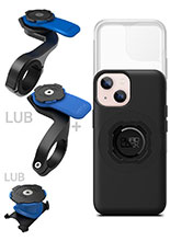 Zestaw rowerowy: etui MAG na telefon iPhone 13 mini (magnetyczne) + wodoodporny pokrowiec MAG + mocowanie Quad Lock