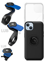 Zestaw rowerowy: etui MAG na telefon iPhone 14 Plus (magnetyczne) + wodoodporny pokrowiec MAG + mocowanie Quad Lock