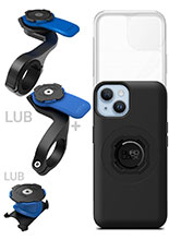 Zestaw rowerowy: etui MAG na telefon iPhone 14 (magnetyczne) + wodoodporny pokrowiec MAG + mocowanie Quad Lock