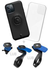 Zestaw rowerowy: etui na telefon iPhone 12 Pro Max + wodoodporny pokrowiec + mocowanie Quad Lock
