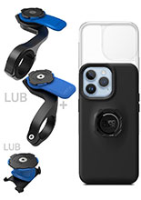 Zestaw rowerowy: etui na telefon iPhone 14 Pro Max + wodoodporny pokrowiec + mocowanie Quad Lock