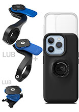 Zestaw rowerowy: etui na telefon iPhone 14 Pro + wodoodporny pokrowiec + mocowanie Quad Lock