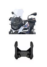 Zestaw: szyba motocyklowa WRS Caponord + mocowanie BMW F 850 GS (18-23), F 800 GS/ Adventure (24-) przezroczysta